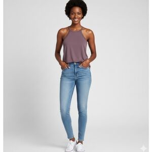 American Eagle Purple Sleeveless Top